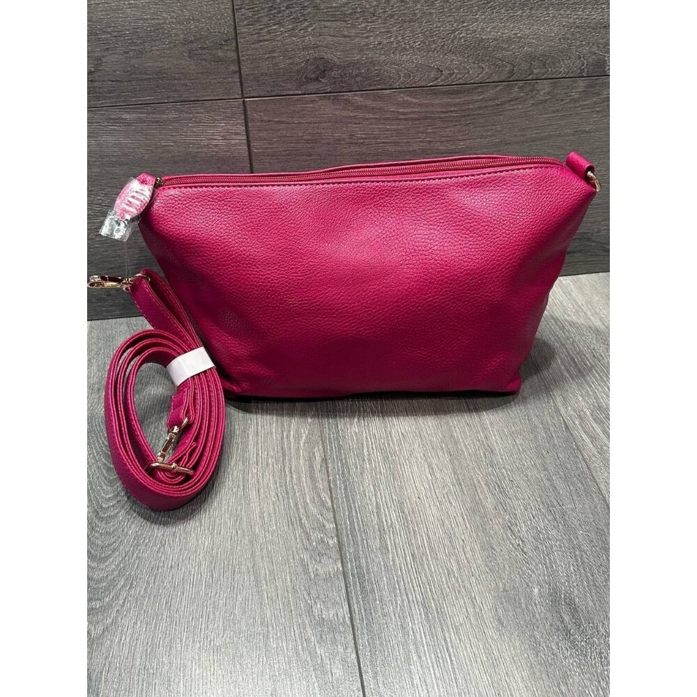 IMO Women Faux Leather Shoulder Pink Bag B000405